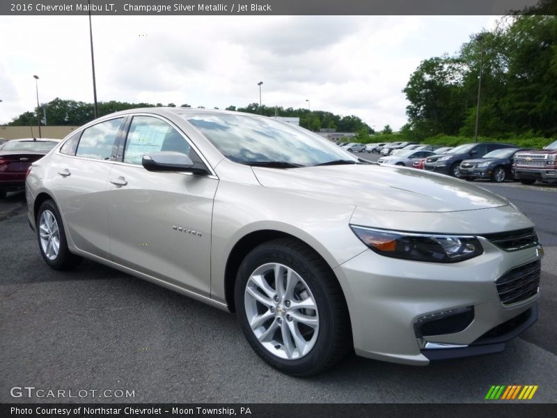 Champagne Silver Metallic / Jet Black 2016 Chevrolet Malibu LT