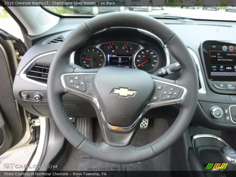 Champagne Silver Metallic / Jet Black 2016 Chevrolet Malibu LT