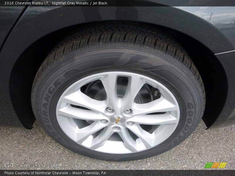 Nightfall Gray Metallic / Jet Black 2016 Chevrolet Malibu LT