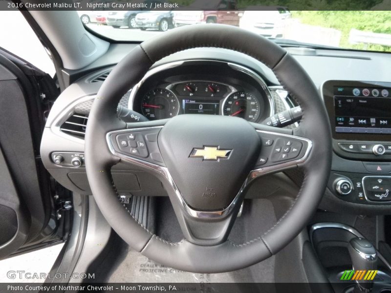 Nightfall Gray Metallic / Jet Black 2016 Chevrolet Malibu LT