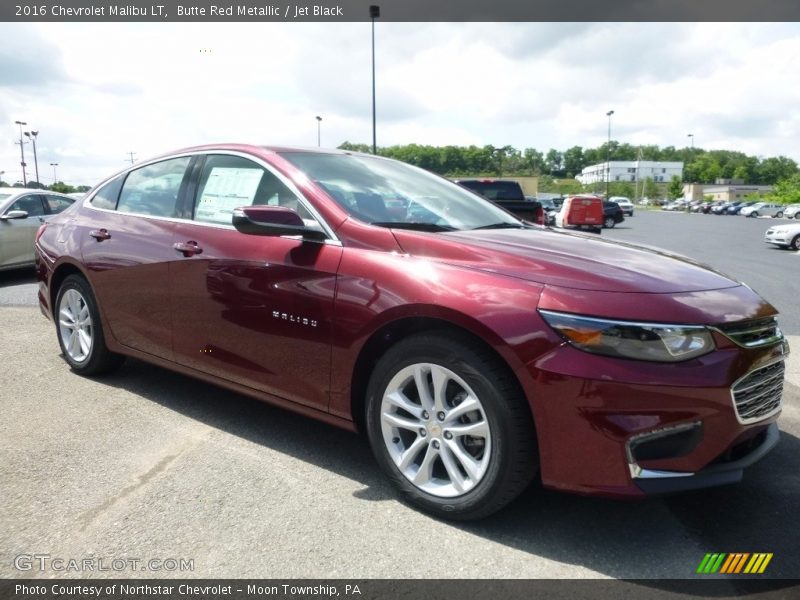 Butte Red Metallic / Jet Black 2016 Chevrolet Malibu LT