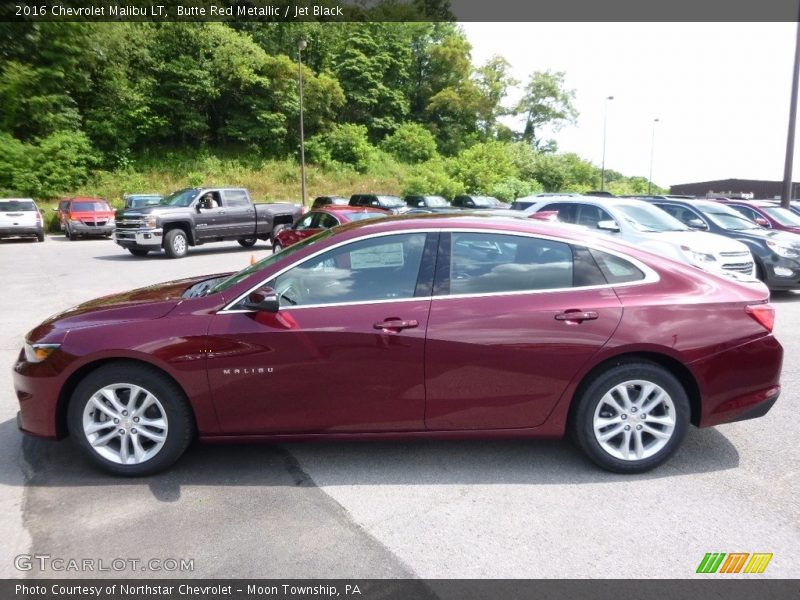 Butte Red Metallic / Jet Black 2016 Chevrolet Malibu LT
