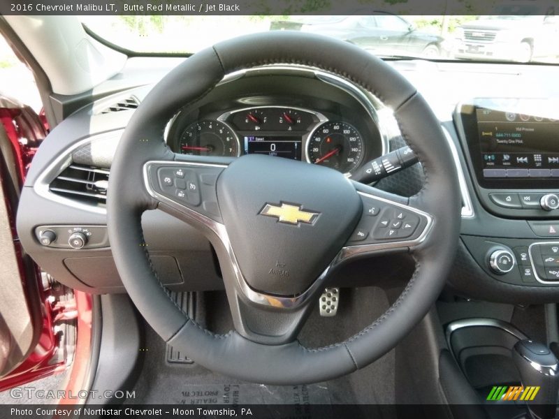 Butte Red Metallic / Jet Black 2016 Chevrolet Malibu LT