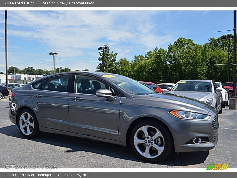 Sterling Gray / Charcoal Black 2014 Ford Fusion SE
