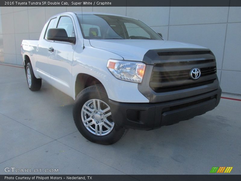 Super White / Graphite 2016 Toyota Tundra SR Double Cab