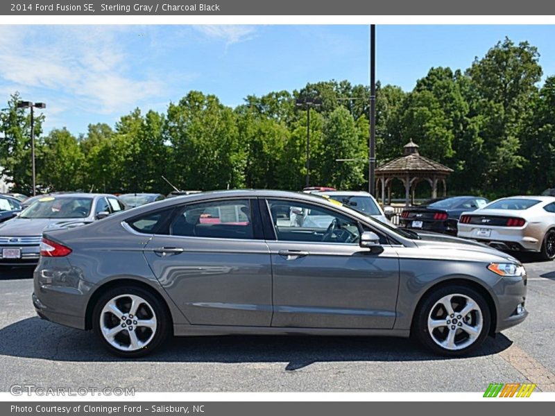 Sterling Gray / Charcoal Black 2014 Ford Fusion SE