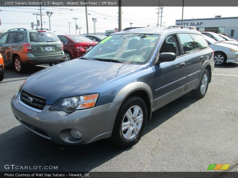 Atlantic Blue Pearl / Off Black 2005 Subaru Outback 2.5i Wagon