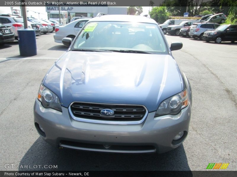 Atlantic Blue Pearl / Off Black 2005 Subaru Outback 2.5i Wagon