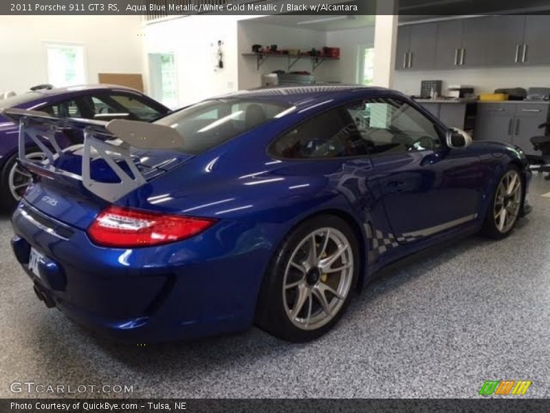 Aqua Blue Metallic/White Gold Metallic / Black w/Alcantara 2011 Porsche 911 GT3 RS