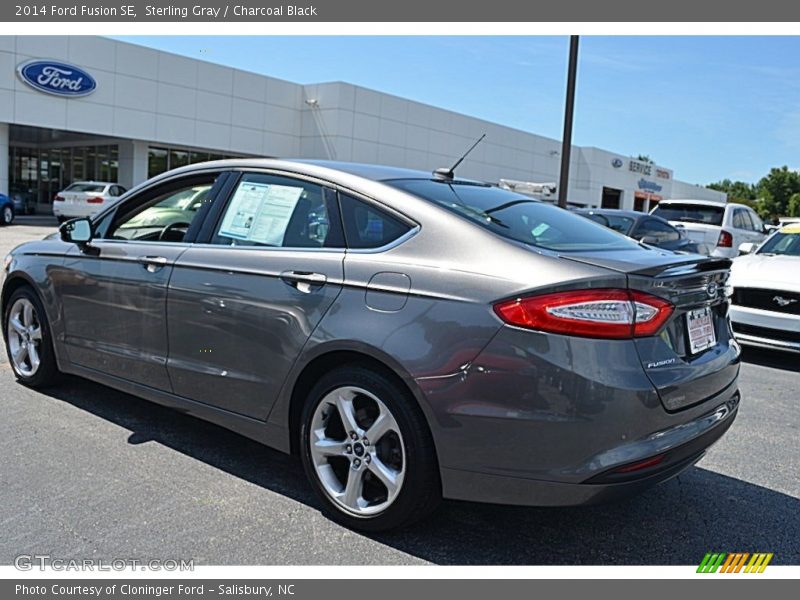 Sterling Gray / Charcoal Black 2014 Ford Fusion SE