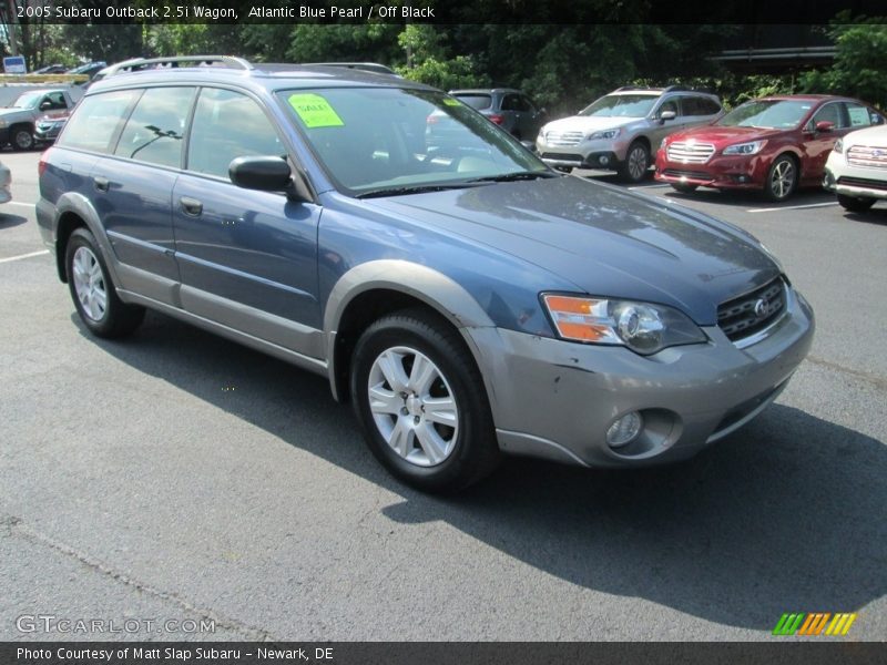 Atlantic Blue Pearl / Off Black 2005 Subaru Outback 2.5i Wagon