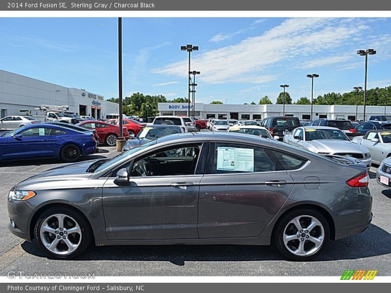 Sterling Gray / Charcoal Black 2014 Ford Fusion SE