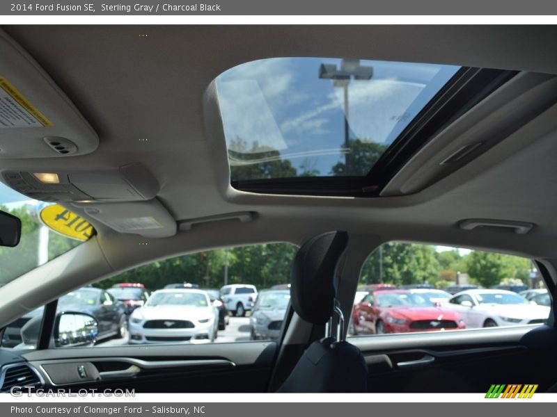 Sterling Gray / Charcoal Black 2014 Ford Fusion SE