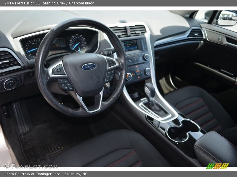Sterling Gray / Charcoal Black 2014 Ford Fusion SE