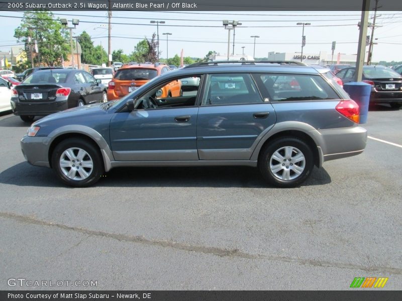 Atlantic Blue Pearl / Off Black 2005 Subaru Outback 2.5i Wagon