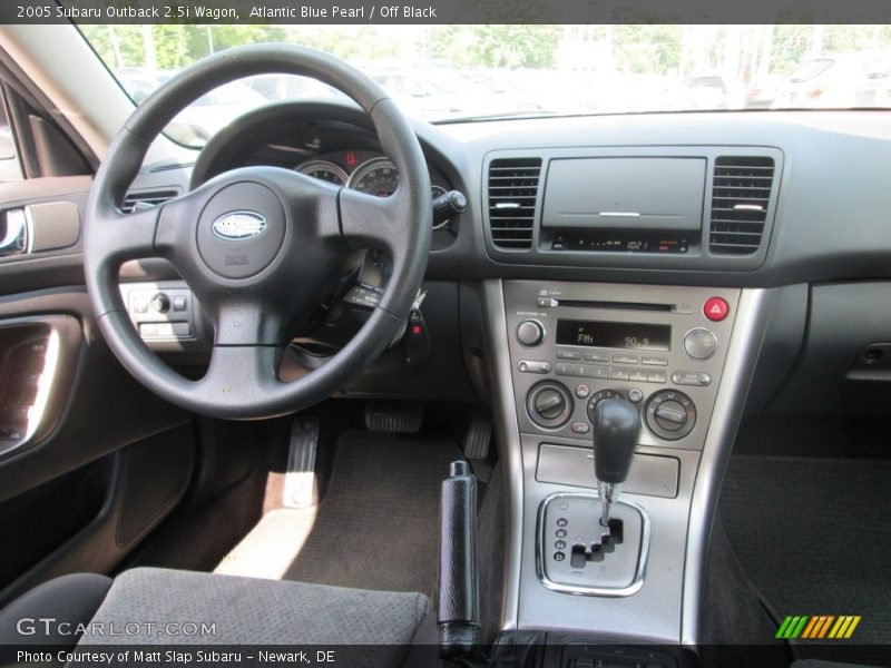 Atlantic Blue Pearl / Off Black 2005 Subaru Outback 2.5i Wagon