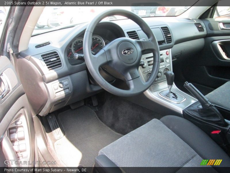Atlantic Blue Pearl / Off Black 2005 Subaru Outback 2.5i Wagon
