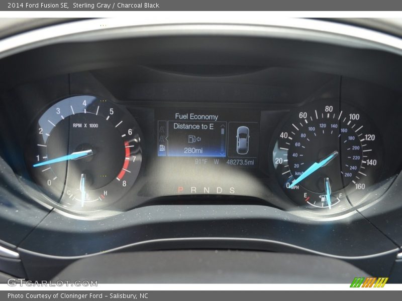 Sterling Gray / Charcoal Black 2014 Ford Fusion SE