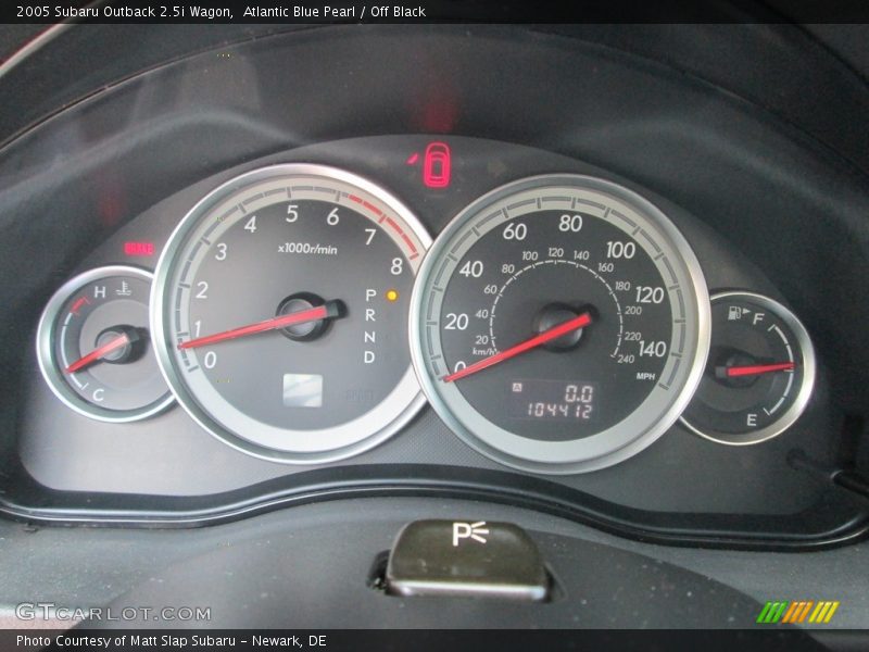 Atlantic Blue Pearl / Off Black 2005 Subaru Outback 2.5i Wagon