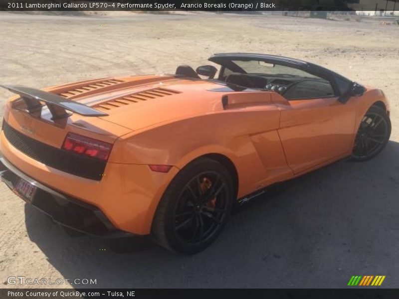 Arancio Borealis (Orange) / Black 2011 Lamborghini Gallardo LP570-4 Performante Spyder