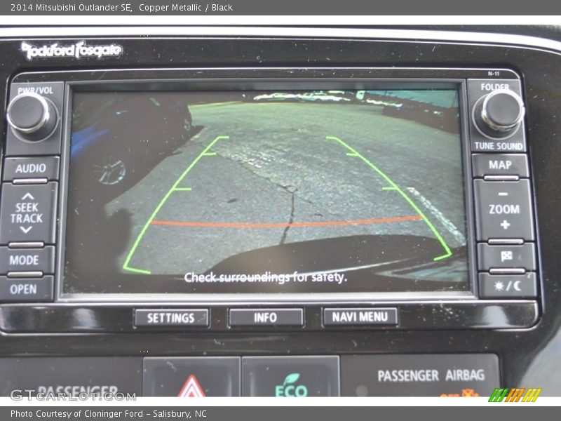 Copper Metallic / Black 2014 Mitsubishi Outlander SE