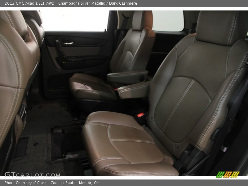 Champagne Silver Metallic / Dark Cashmere 2013 GMC Acadia SLT AWD
