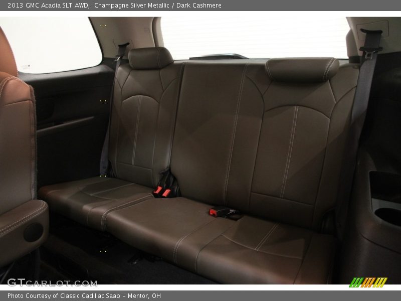 Champagne Silver Metallic / Dark Cashmere 2013 GMC Acadia SLT AWD