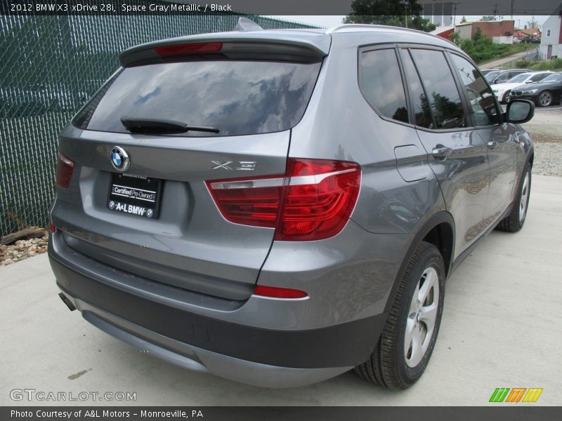 Space Gray Metallic / Black 2012 BMW X3 xDrive 28i