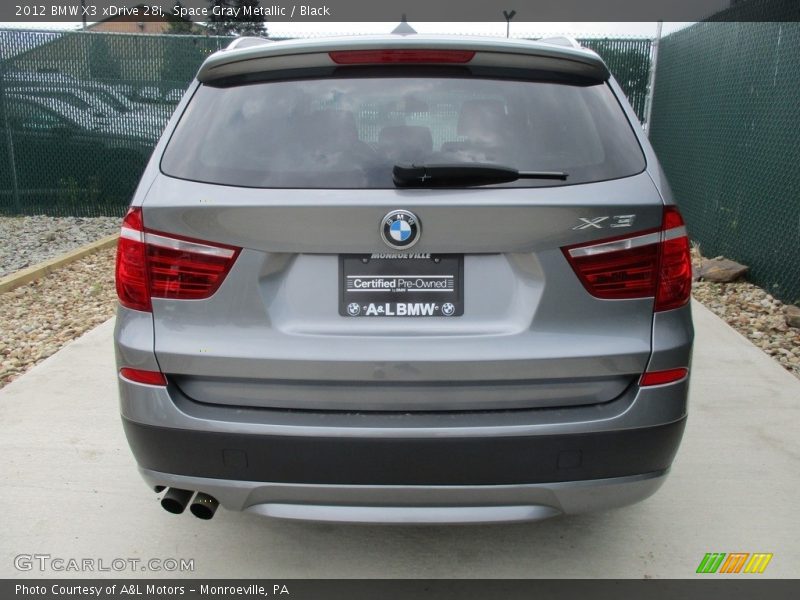 Space Gray Metallic / Black 2012 BMW X3 xDrive 28i