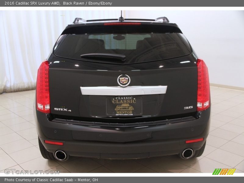 Black Raven / Ebony/Ebony 2016 Cadillac SRX Luxury AWD