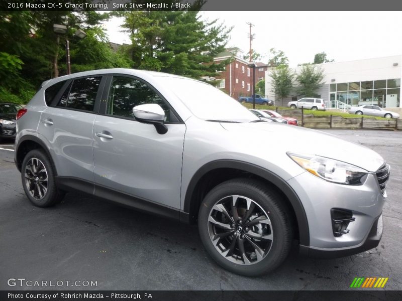 Sonic Silver Metallic / Black 2016 Mazda CX-5 Grand Touring