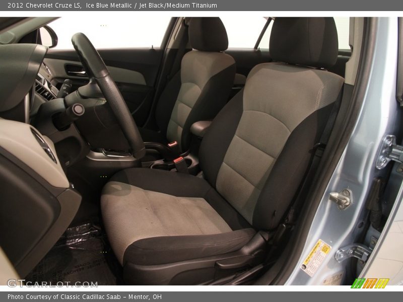 Ice Blue Metallic / Jet Black/Medium Titanium 2012 Chevrolet Cruze LS