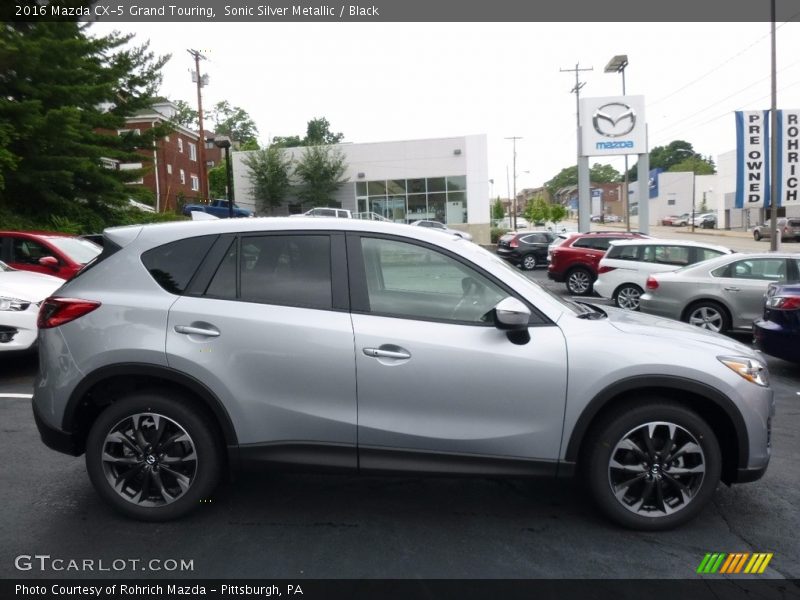 Sonic Silver Metallic / Black 2016 Mazda CX-5 Grand Touring