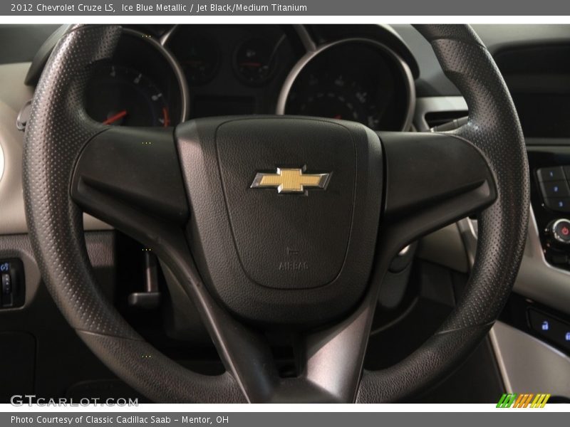 Ice Blue Metallic / Jet Black/Medium Titanium 2012 Chevrolet Cruze LS