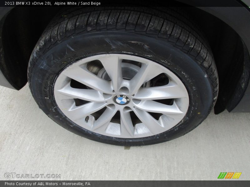 Alpine White / Sand Beige 2013 BMW X3 xDrive 28i