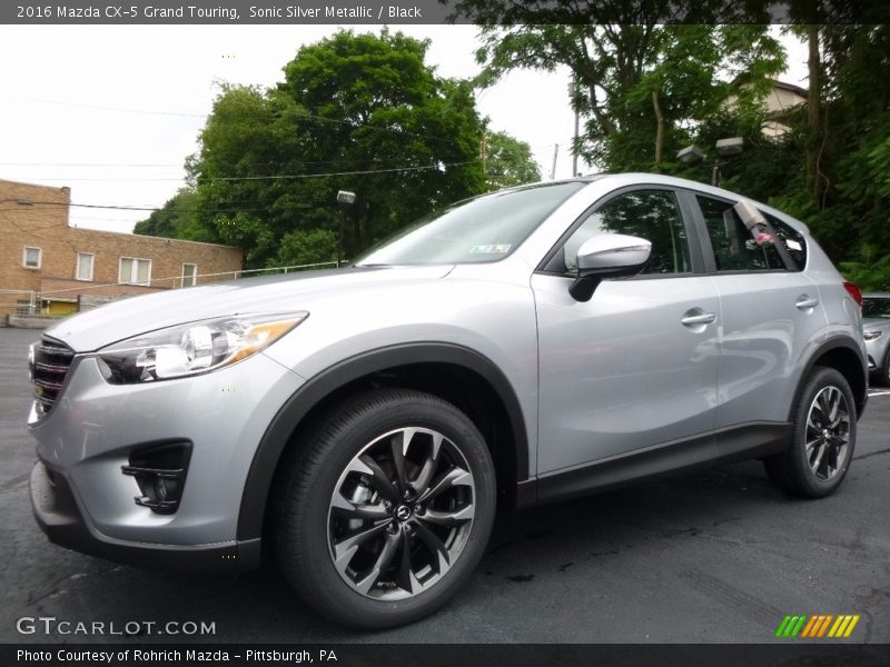 Sonic Silver Metallic / Black 2016 Mazda CX-5 Grand Touring