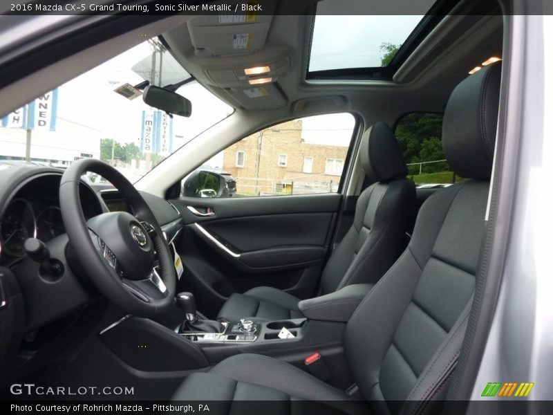 Sonic Silver Metallic / Black 2016 Mazda CX-5 Grand Touring