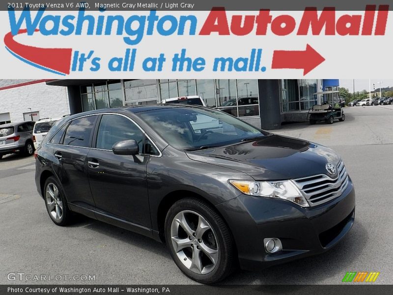 Magnetic Gray Metallic / Light Gray 2011 Toyota Venza V6 AWD