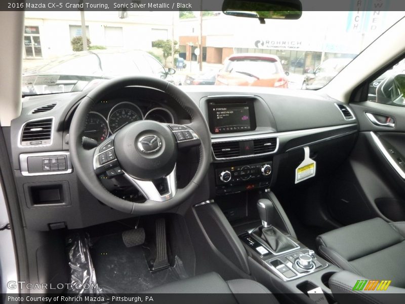 Sonic Silver Metallic / Black 2016 Mazda CX-5 Grand Touring