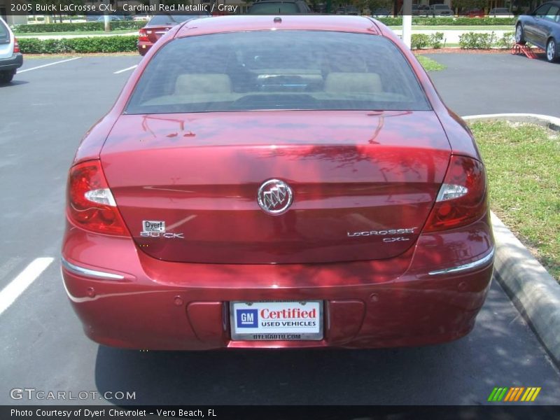 Cardinal Red Metallic / Gray 2005 Buick LaCrosse CXL