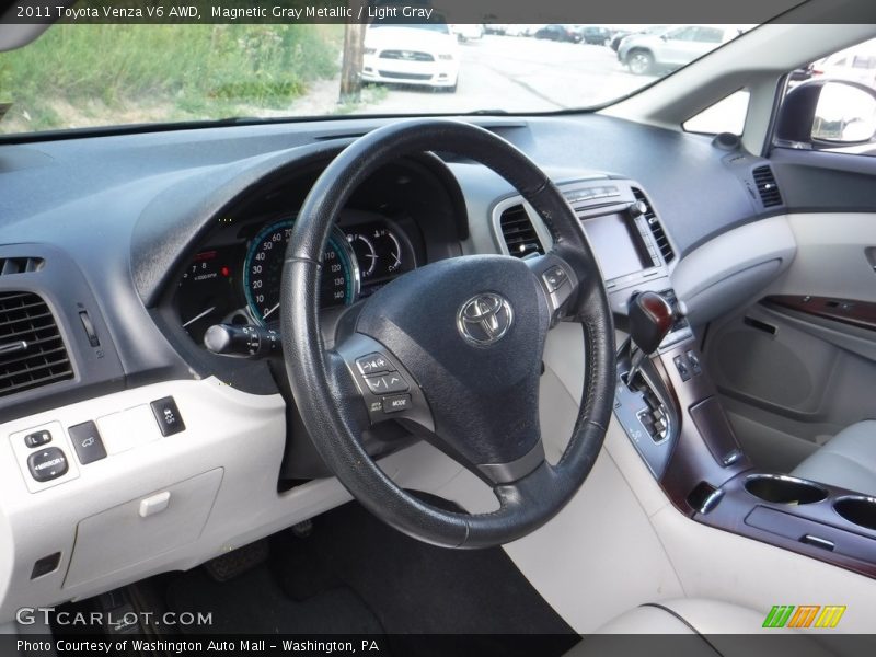 Magnetic Gray Metallic / Light Gray 2011 Toyota Venza V6 AWD