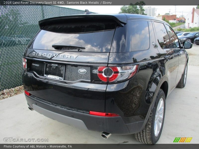 Santorini Black Metallic / Ebony 2016 Land Rover Discovery Sport SE 4WD