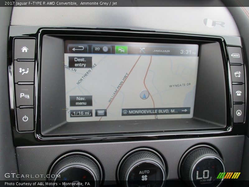 Navigation of 2017 F-TYPE R AWD Convertible
