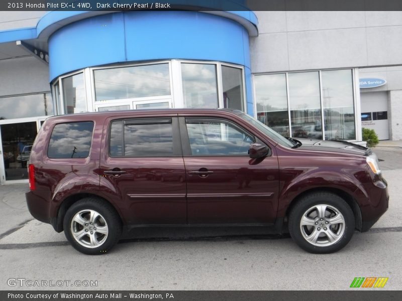 Dark Cherry Pearl / Black 2013 Honda Pilot EX-L 4WD