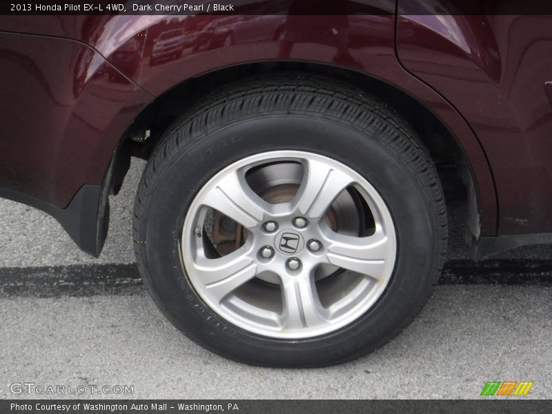 Dark Cherry Pearl / Black 2013 Honda Pilot EX-L 4WD