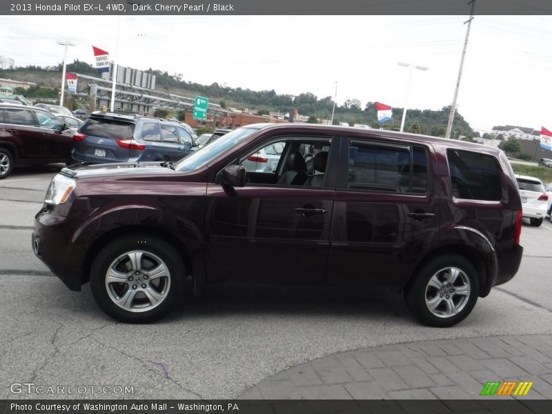 Dark Cherry Pearl / Black 2013 Honda Pilot EX-L 4WD