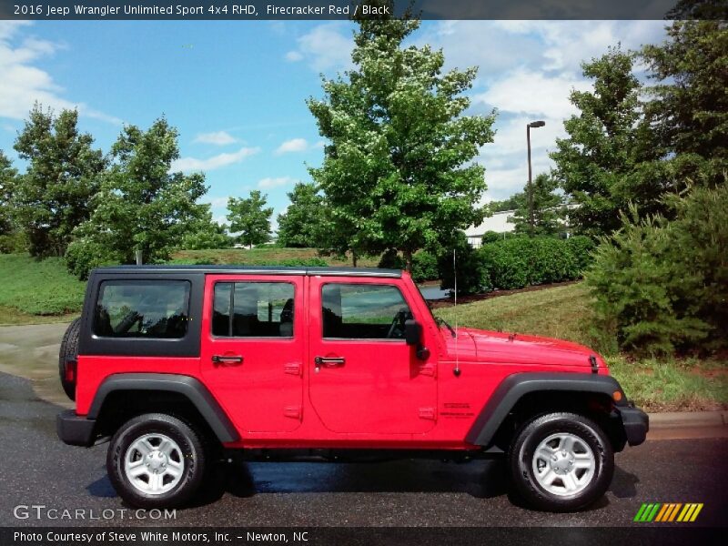 Firecracker Red / Black 2016 Jeep Wrangler Unlimited Sport 4x4 RHD