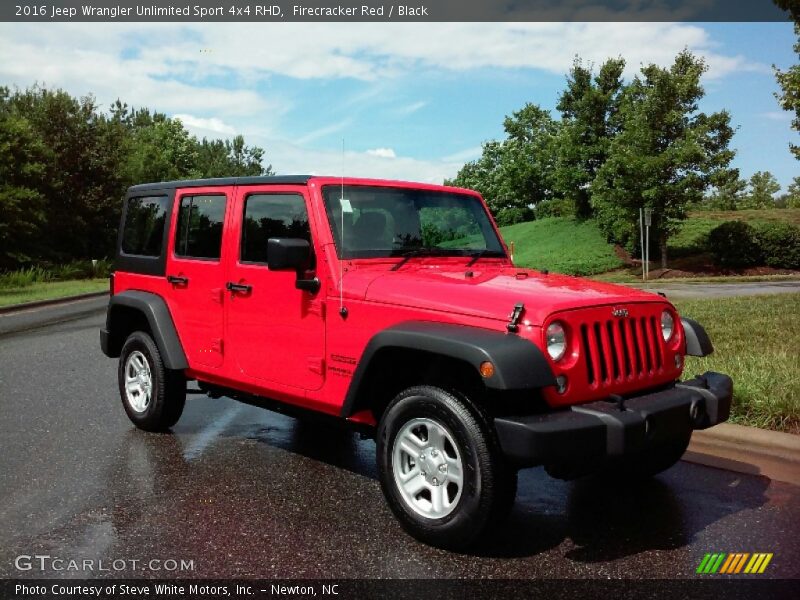 Firecracker Red / Black 2016 Jeep Wrangler Unlimited Sport 4x4 RHD