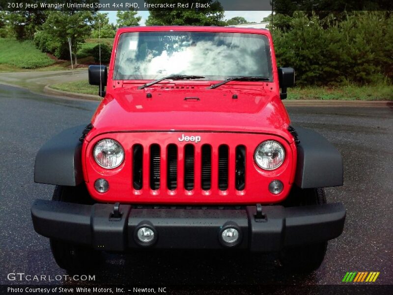 Firecracker Red / Black 2016 Jeep Wrangler Unlimited Sport 4x4 RHD