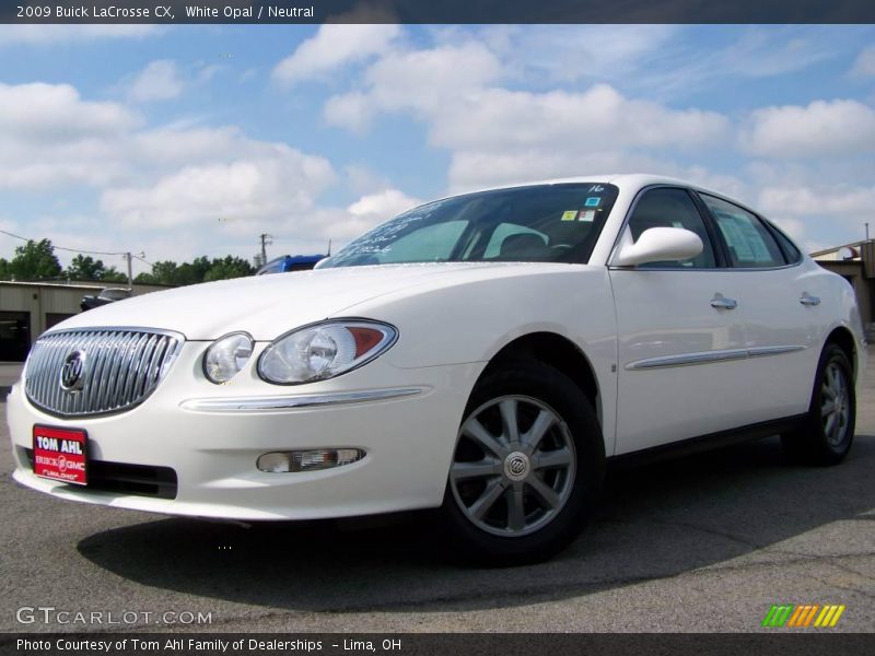 White Opal / Neutral 2009 Buick LaCrosse CX